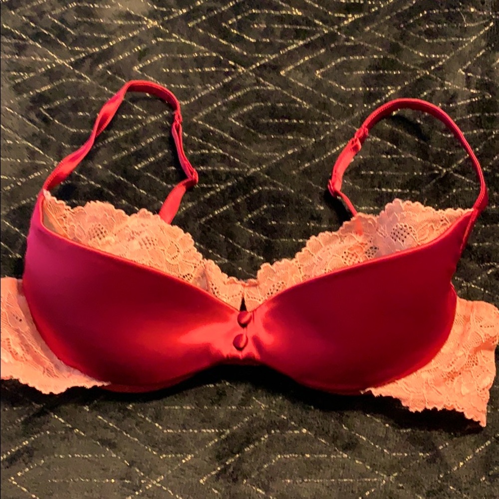 Red lace AdoreMe bra